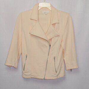 Pale Peach Moto Jacket
